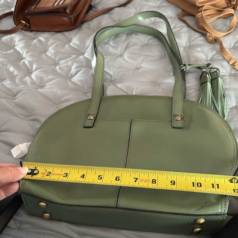 Green Floral Embossed Women’s Handbag - Picture 4 of 5
